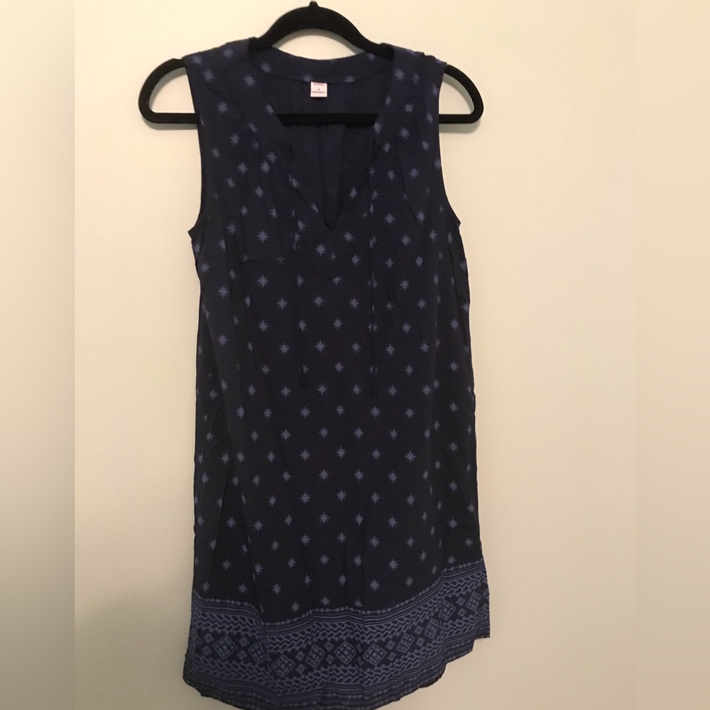 Old Navy Blue Pattern Dress Size Small